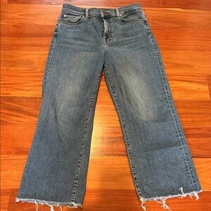 7 For All Mankind medium Blue Cropped Alexa Jeans